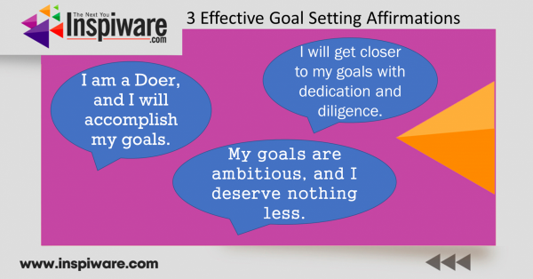 Effective Goal setting affirmations