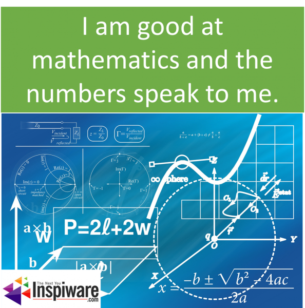 Affirmations for Kids: I am good at mathematics and the numbers speak to me