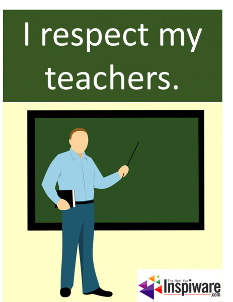 I respect my teachers